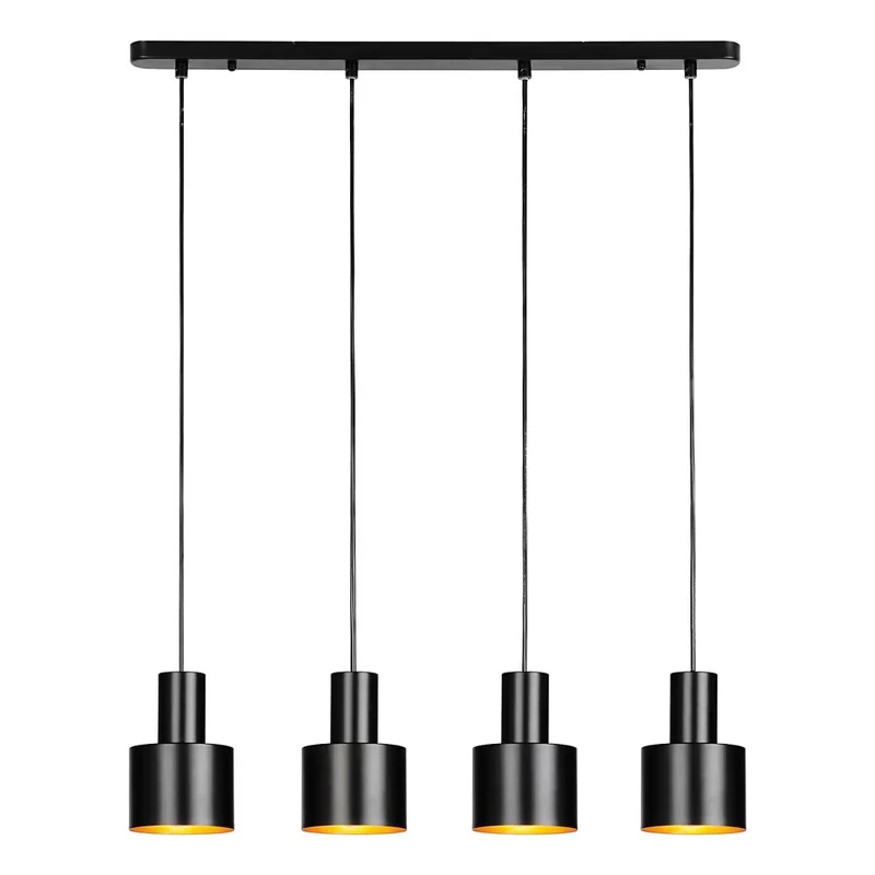 ISAK Pendelleuchte – Moderne 4-flammige Industrial Deckenlampe aus Eisen
