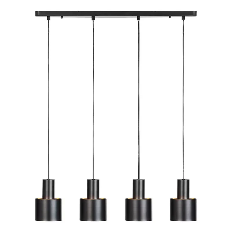 ISAK Pendelleuchte – Moderne 4-flammige Industrial Deckenlampe aus Eisen