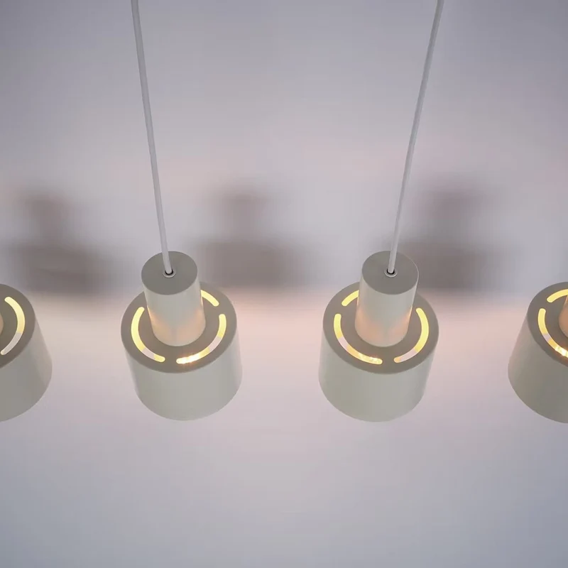ISAK Pendelleuchte – Moderne 4-flammige Industrial Deckenlampe aus Eisen