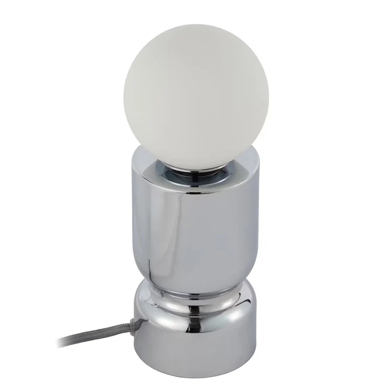 CHROME Tischleuchte – Moderne Glas- & Chrom-Design Tischlampe