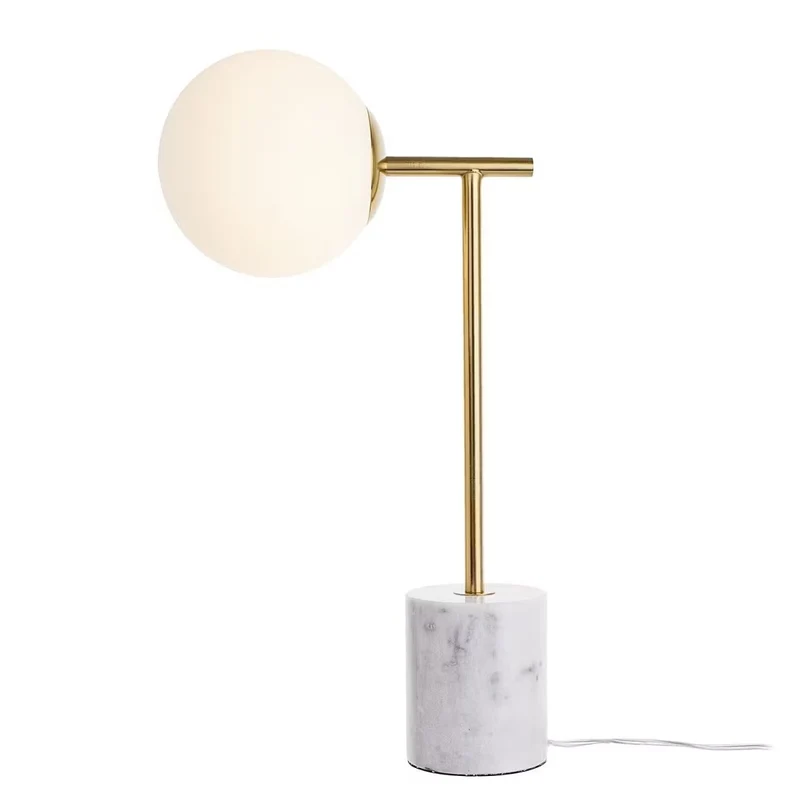 LUNA Tischleuchte – Elegantes Design aus Marmor, Glas & Metall