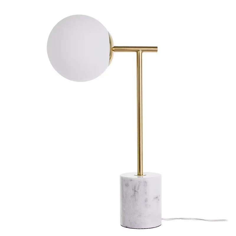 LUNA Tischleuchte – Elegantes Design aus Marmor, Glas & Metall