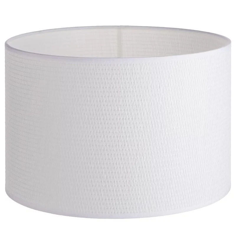 WHITE WEST Tischleuchte – Minimalistische weiße Metall- & Stoff-Tischlampe