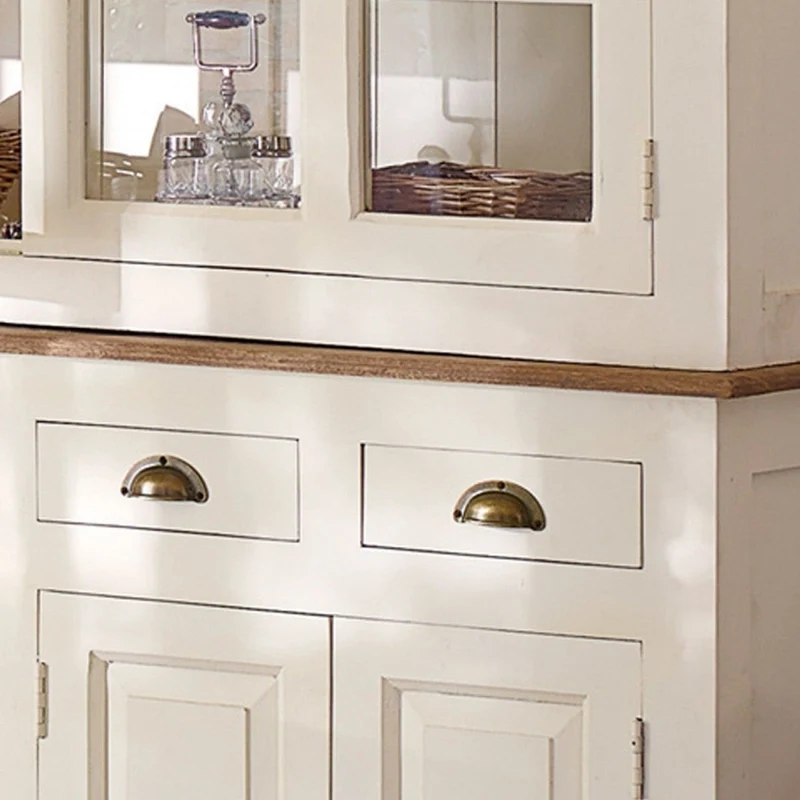 MORNINGSIDE Schrank – Massivholz-Vitrinenschrank Im Long-Island-Stil