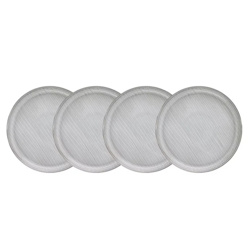 HENLEY Teller-Set 4er – Steinzeug-Teller mit reaktiver Glasur im Landhausstil