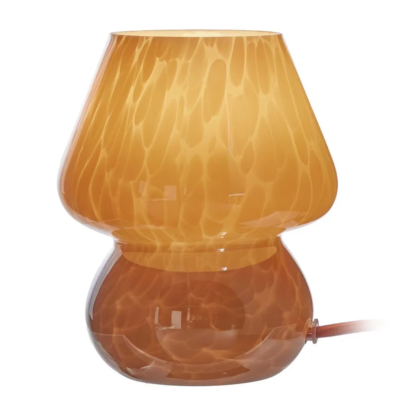 VERRE Tischleuchte – Moderne Pilzlampe aus Glas mit Warmem Lichtakzent