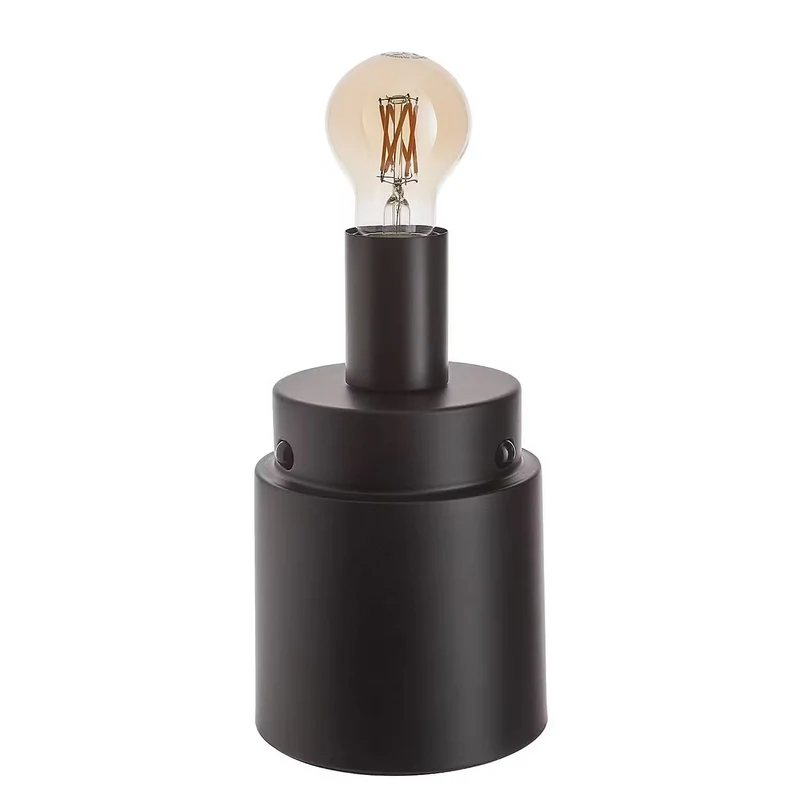 RUNA Tischleuchte – Moderne Tischlampe mit Rauchglas-Schirm
