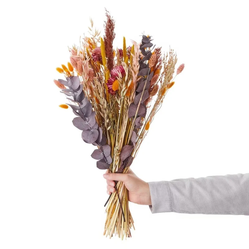 FLOWER MARKET Trockenblumenstrauß – Natürlicher Wildblumen-Mix für stilvolle Dekoration