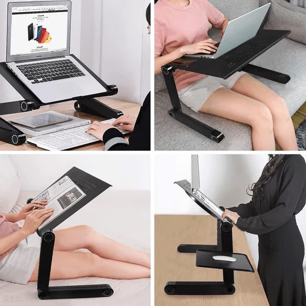 Laptopständer 360° – Verstellbar & Stabil mit Aluminium Design