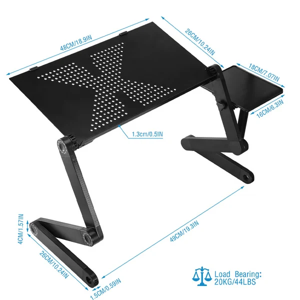 Laptopständer 360° – Verstellbar & Stabil mit Aluminium Design