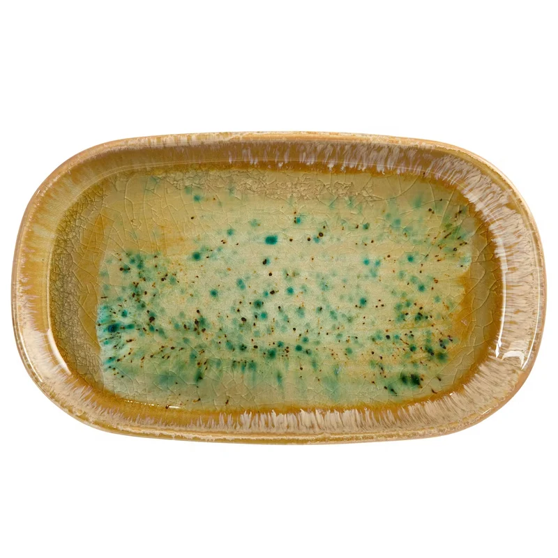 SINTRA Servierschale – Steinzeug-Servierschale Mit Reaktiver Krakelé-Glasur