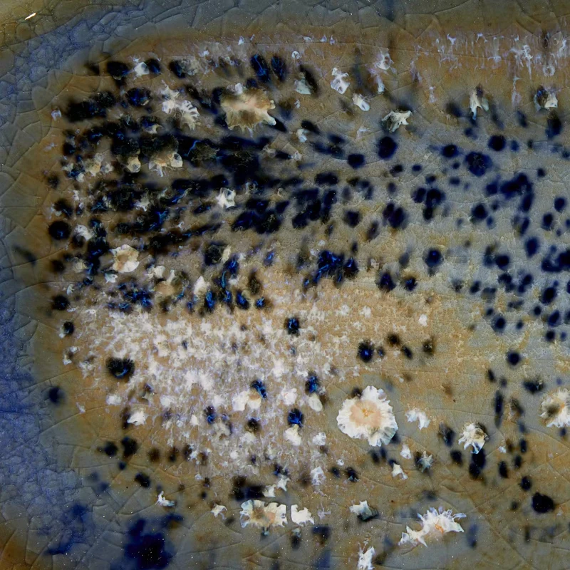 SINTRA Servierschale – Steinzeug-Servierschale Mit Reaktiver Krakelé-Glasur
