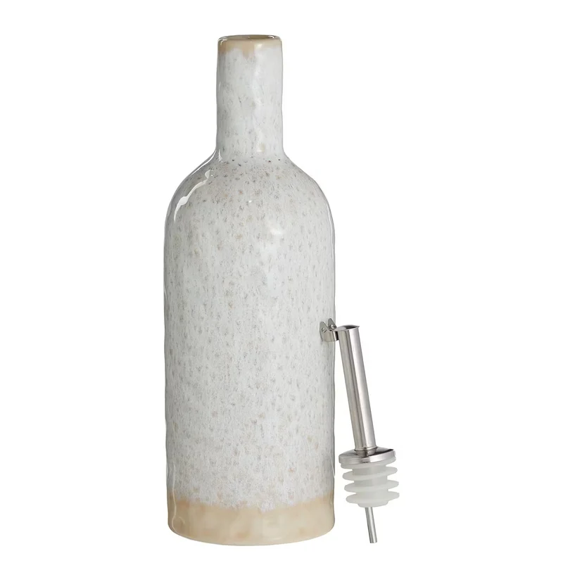 PORTIMAO Öl- & Essigflasche – Steinzeugflasche Mit Reaktiver Glasur Für Öl, Essig & Dressings