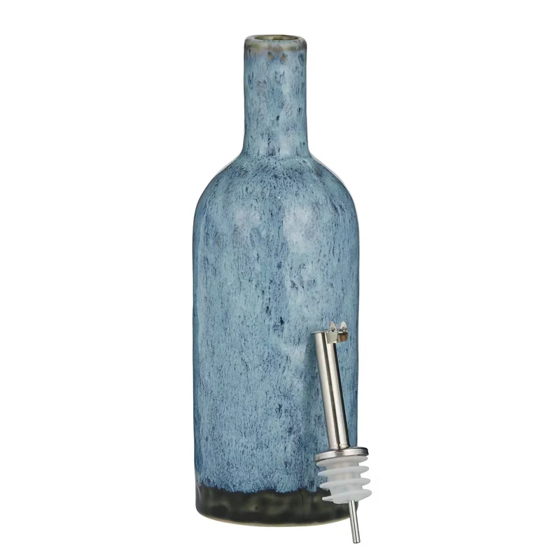 PORTIMAO Öl- & Essigflasche – Steinzeugflasche Mit Reaktiver Glasur Für Öl, Essig & Dressings