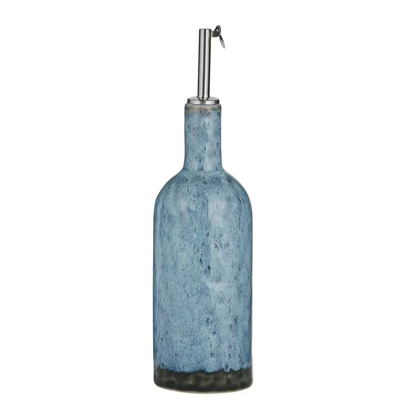 PORTIMAO Öl- & Essigflasche – Steinzeugflasche Mit Reaktiver Glasur Für Öl, Essig & Dressings