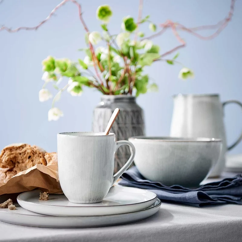 HENLEY Tassen 4er-Set – Steinzeug-Tassen Mit Reaktiver Glasur Für Kaffee & Tee