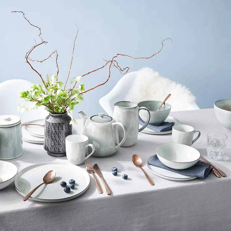HENLEY Tassen 4er-Set – Steinzeug-Tassen Mit Reaktiver Glasur Für Kaffee & Tee