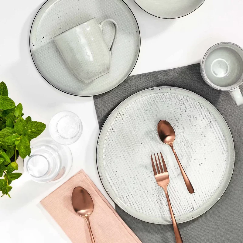 HENLEY Tassen 4er-Set – Steinzeug-Tassen Mit Reaktiver Glasur Für Kaffee & Tee