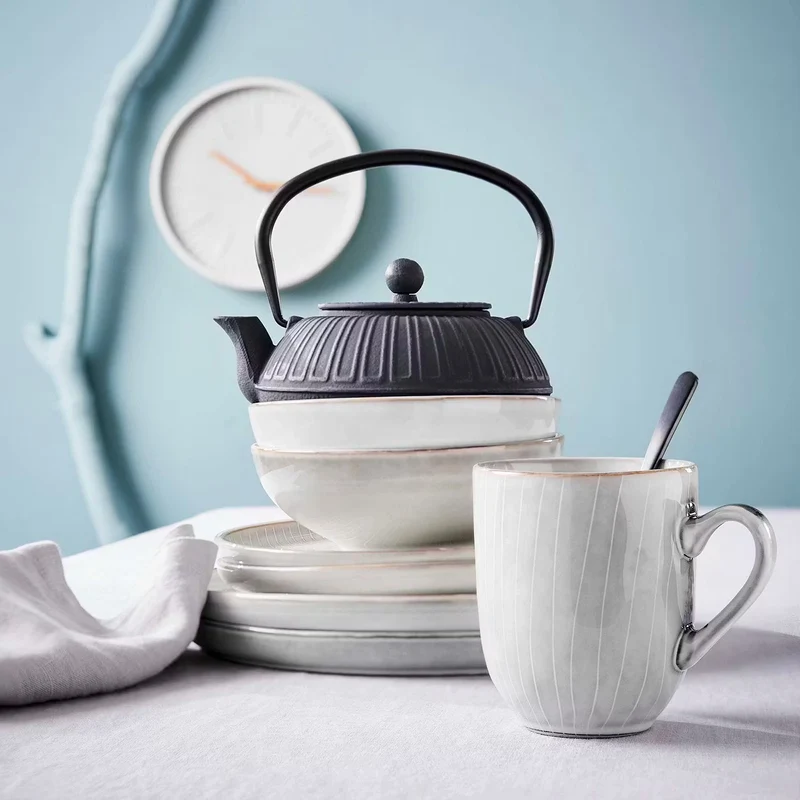 HENLEY Tassen 4er-Set – Steinzeug-Tassen Mit Reaktiver Glasur Für Kaffee & Tee