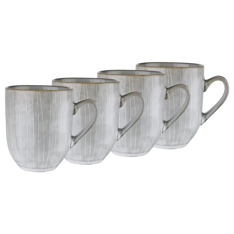 HENLEY Tassen 4er-Set – Steinzeug-Tassen Mit Reaktiver Glasur Für Kaffee & Tee