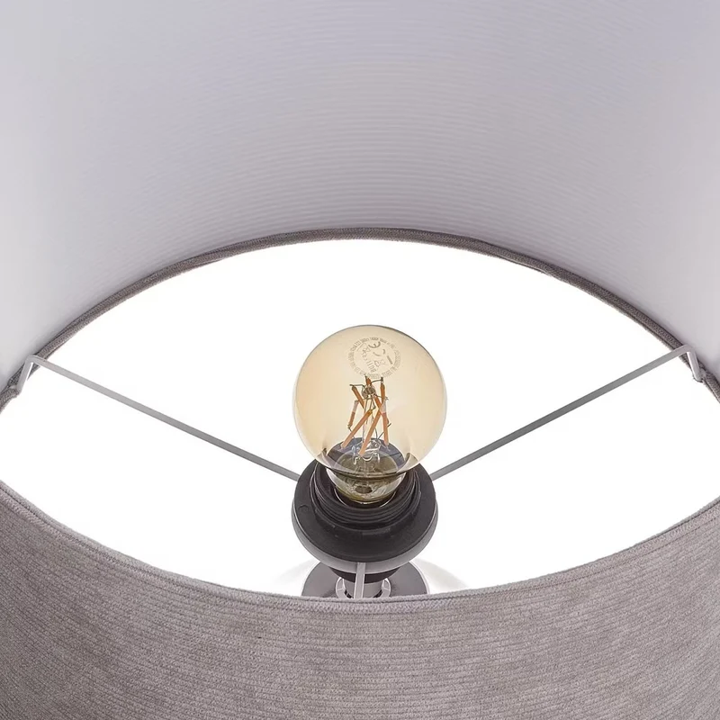 FRONT ROW Tischleuchte – Glamouröse Tischlampe Mit Goldfarbenem Keramikfuß