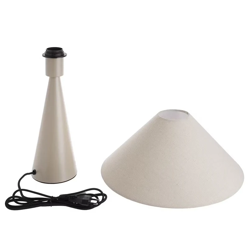 NEXO Tischleuchte – Minimalistische Tischlampe Mit Stoffschirm