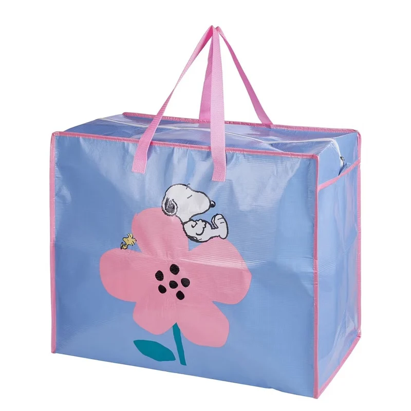 PEANUTS Jumbo-Tragetasche – Große Snoopy Einkaufstasche Mit Blumenmotiv