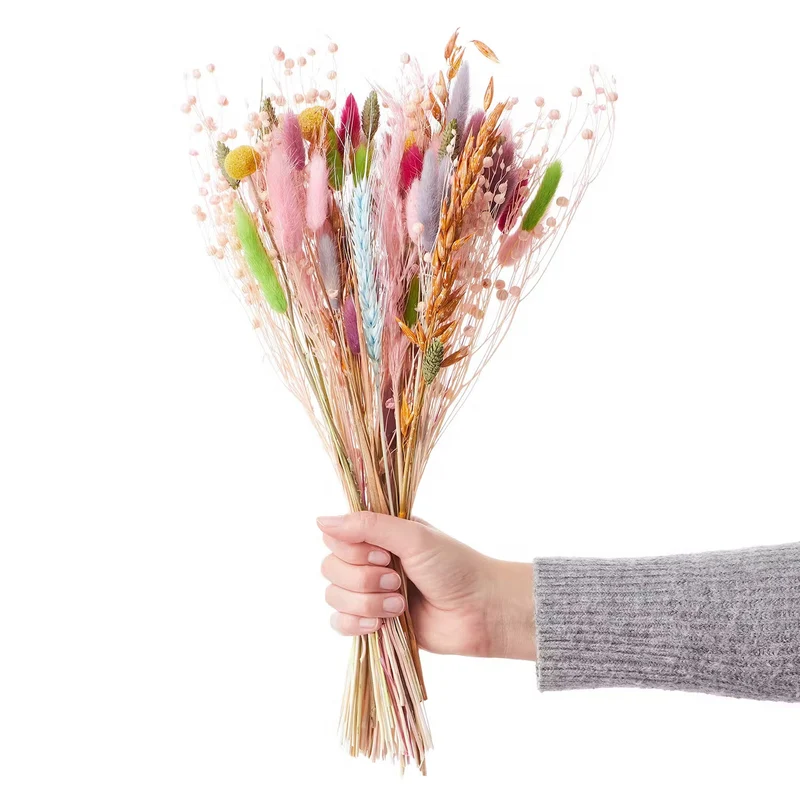 FLOWER MARKET Trockenblumen Blumenstrauß – Natürliches Deko-Arrangement Aus Getrockneten Blüten