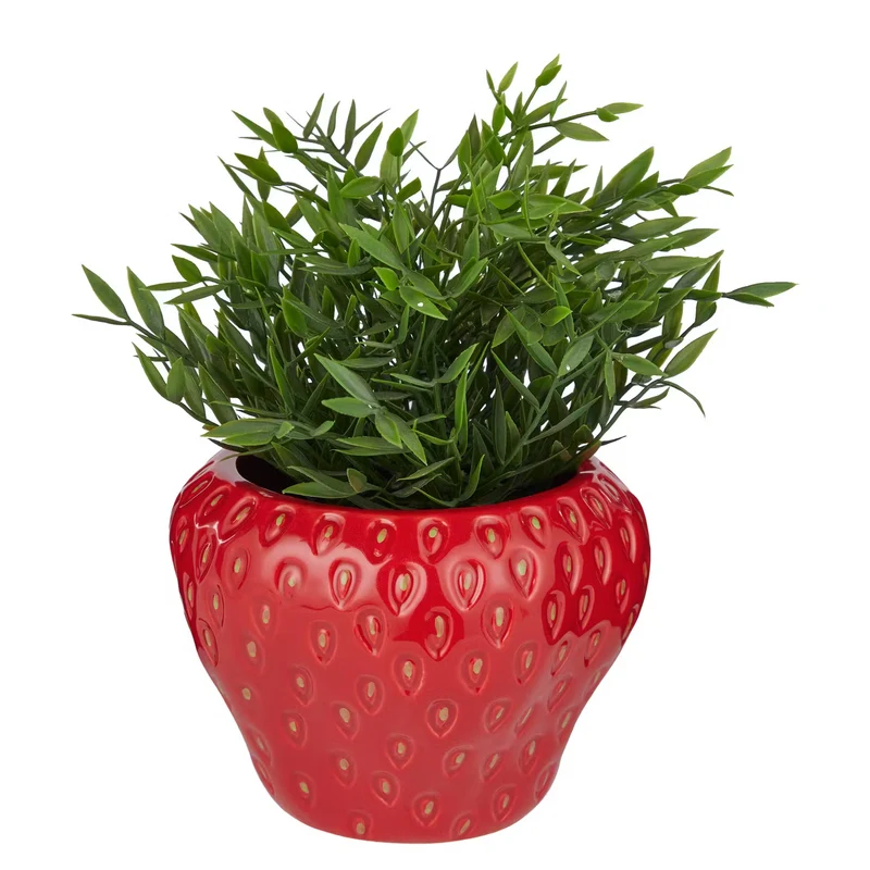 STRAWBERRY Blumentopf Erdbeere – Dekorativer Erdbeer-Pflanztopf Aus Steinzeug