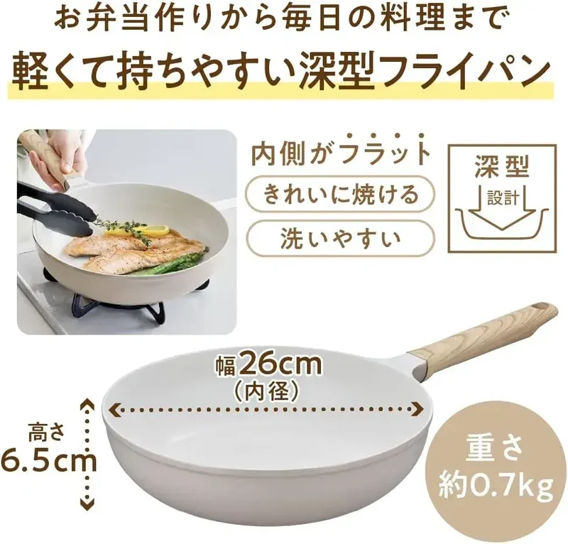 Thermos ThermoProtect 10.2" Greige IH Gas Cookware Pan