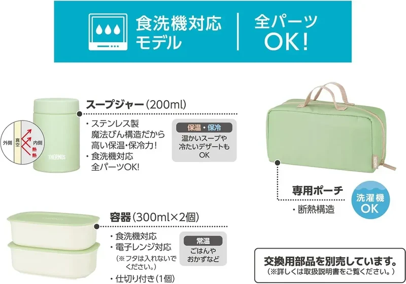 Thermos Dishwasher Safe Thermal Soup Lunch Container Set