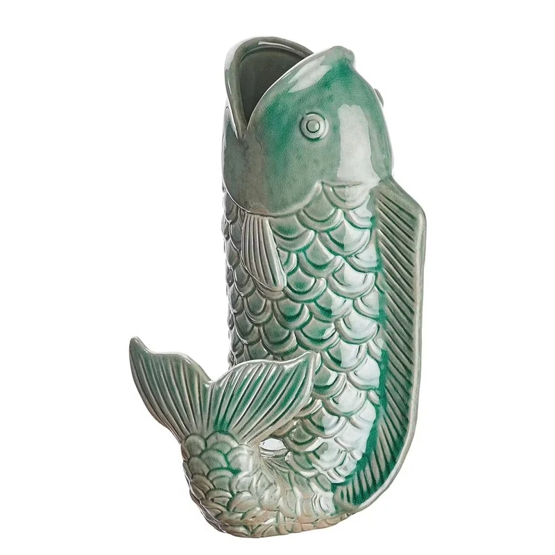 KOI Vase – Dekorative Fischvase aus Steingut