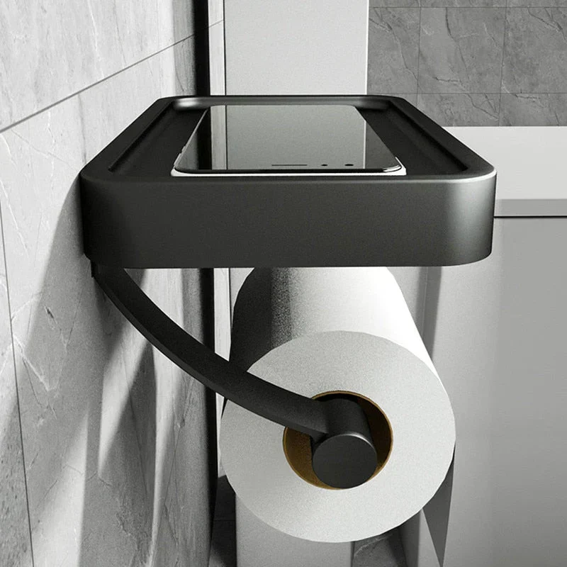 SteelCraft – Toilettenpapierhalter Edelstahl mit Ablage – Modern & praktisch