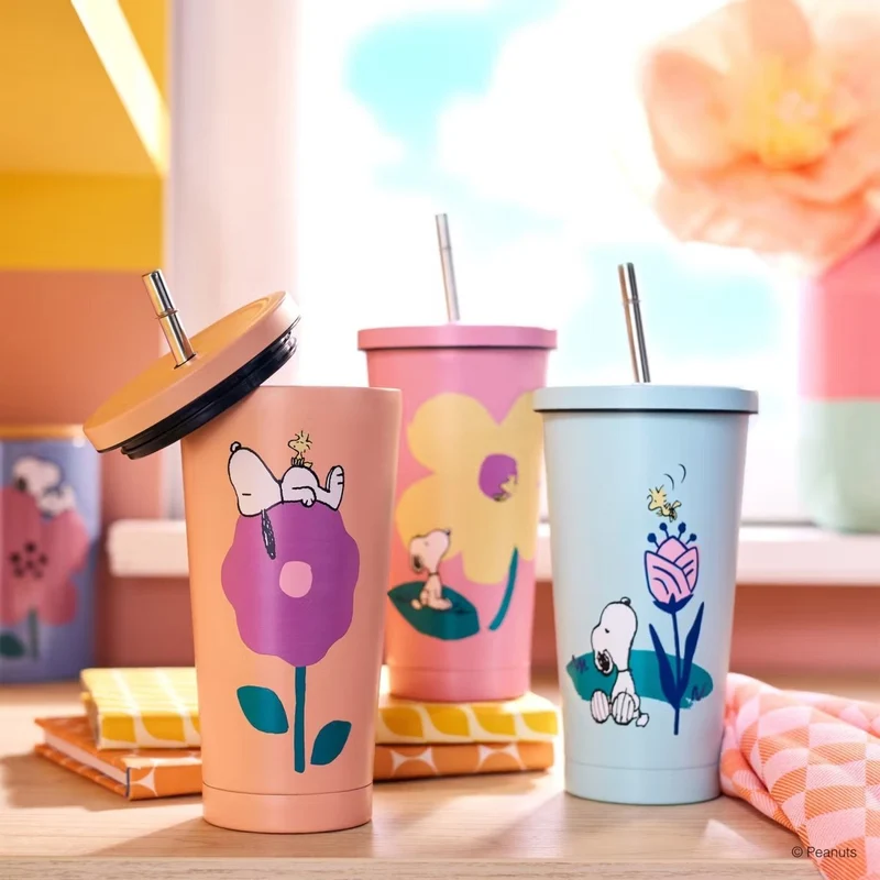 PEANUTS Trinkbecher – Edelstahl-Tumbler mit Snoopy-Motiv