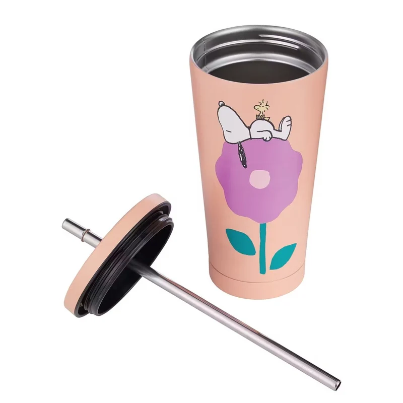 PEANUTS Trinkbecher – Edelstahl-Tumbler mit Snoopy-Motiv