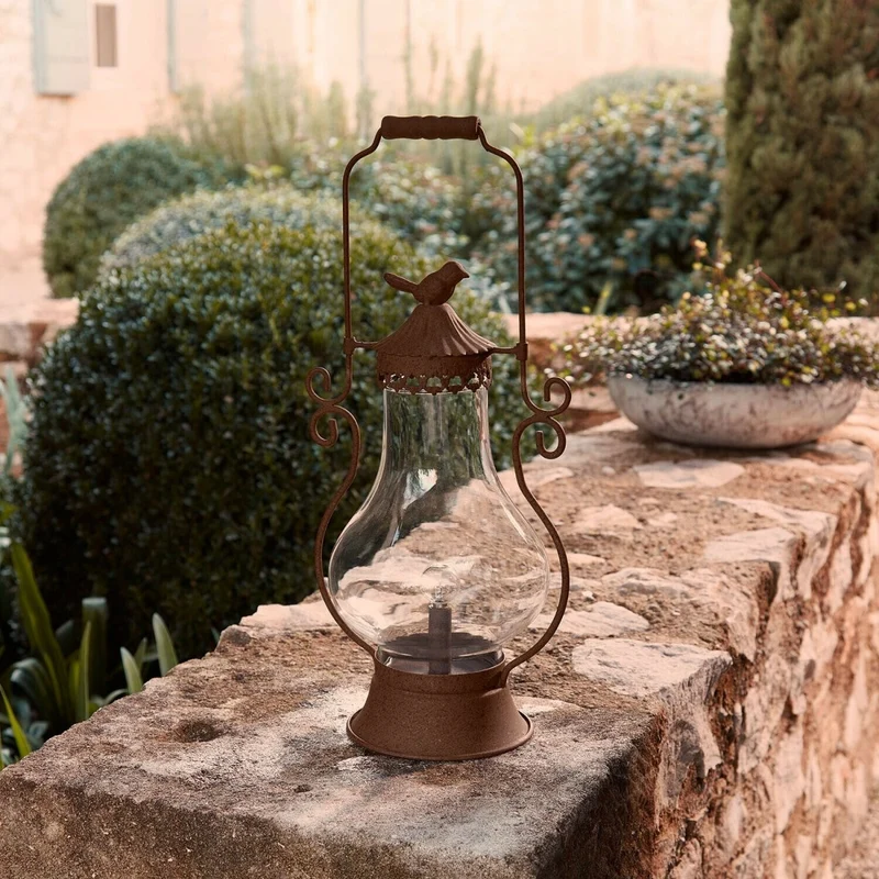 BRISANNE LED-Laterne – Vintage Dekolicht mit warmem nostalgischem Glanz