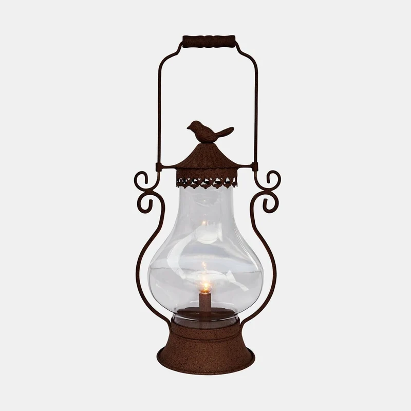 BRISANNE LED-Laterne – Vintage Dekolicht mit warmem nostalgischem Glanz