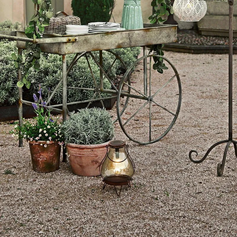SCARRON Solar-Laterne – Vintage Solarlicht für stimmungsvolle Gartenbeleuchtung