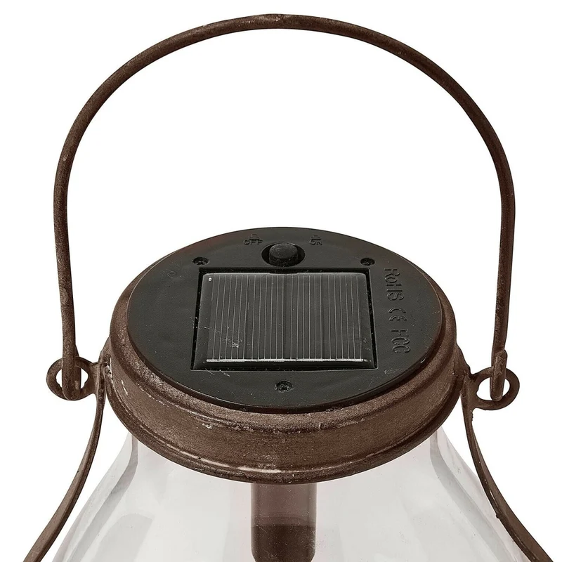 SCARRON Solar-Laterne – Vintage Solarlicht für stimmungsvolle Gartenbeleuchtung