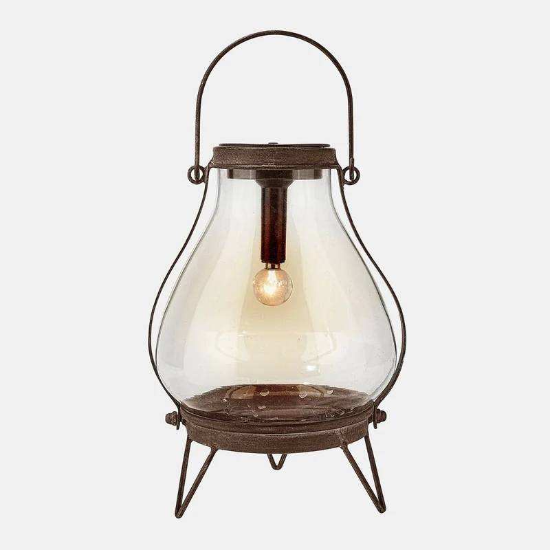 SCARRON Solar-Laterne – Vintage Solarlicht für stimmungsvolle Gartenbeleuchtung