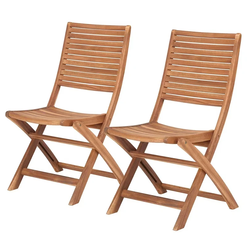 SOMERSET Gartenstuhl 2er-Set – Klappbare Gartenstühle aus FSC®-Akazienholz