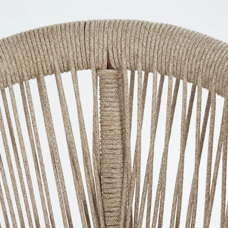 BAYONNE Gartenstuhl 2er-Set – Premium Outdoor-Stühle aus Akazienholz mit Modernem Rope-Design