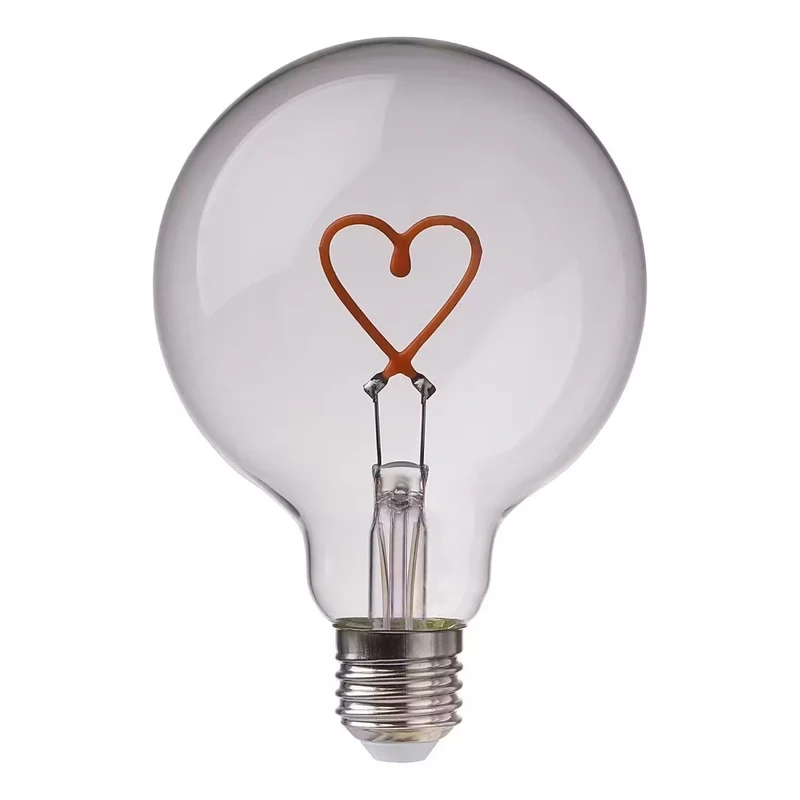 BRIGHT LIGHT Heart LED-Leuchtmittel – Dekorative LED-Lampe Mit Leuchtendem Herzmotiv