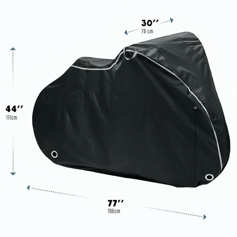 PROTECTO – Premium-Wasserdichte Fahrradabdeckung Für 1–3 Fahrräder Mit Schlossfreundlichen Ösen