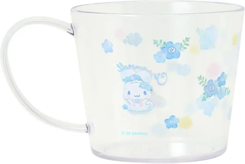 Sanrio Cinnamoroll See-through Beverage Mug 4.9x3.5x3.1 in