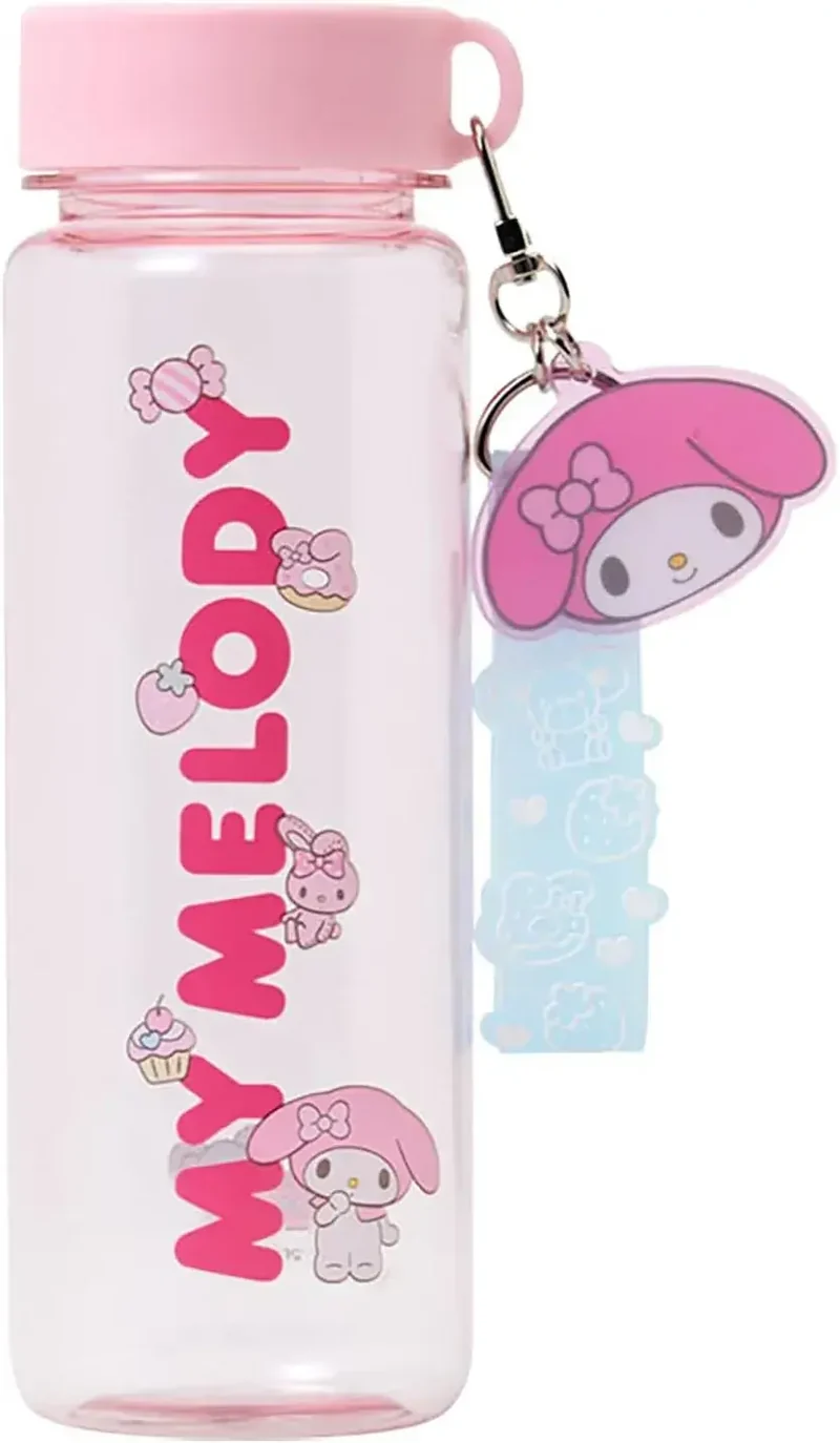Sanrio Chromi Clear Water Bottle with Carrying Strap Cold Drinks