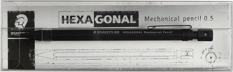 Staedtler 925 77-05B Hexagonal 0.5mm Drafting Mechanical Pencil
