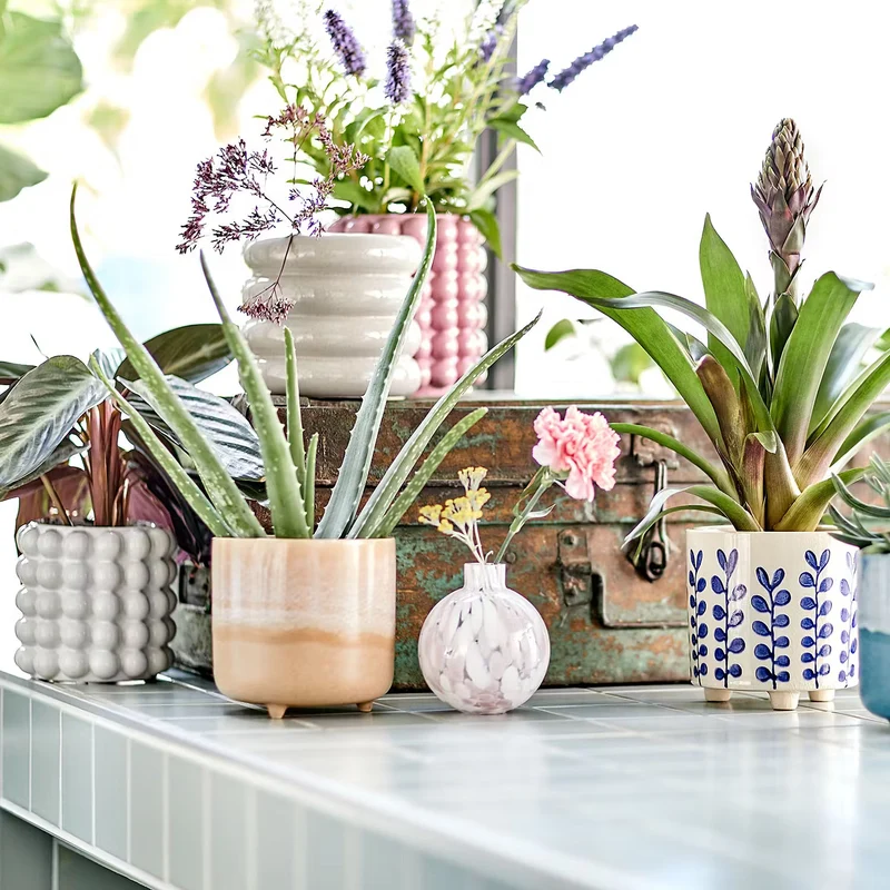 NEW DELFT Blumenübertopf – Steingut-Pflanzgefäß Mit Delfter Blau Inspiration