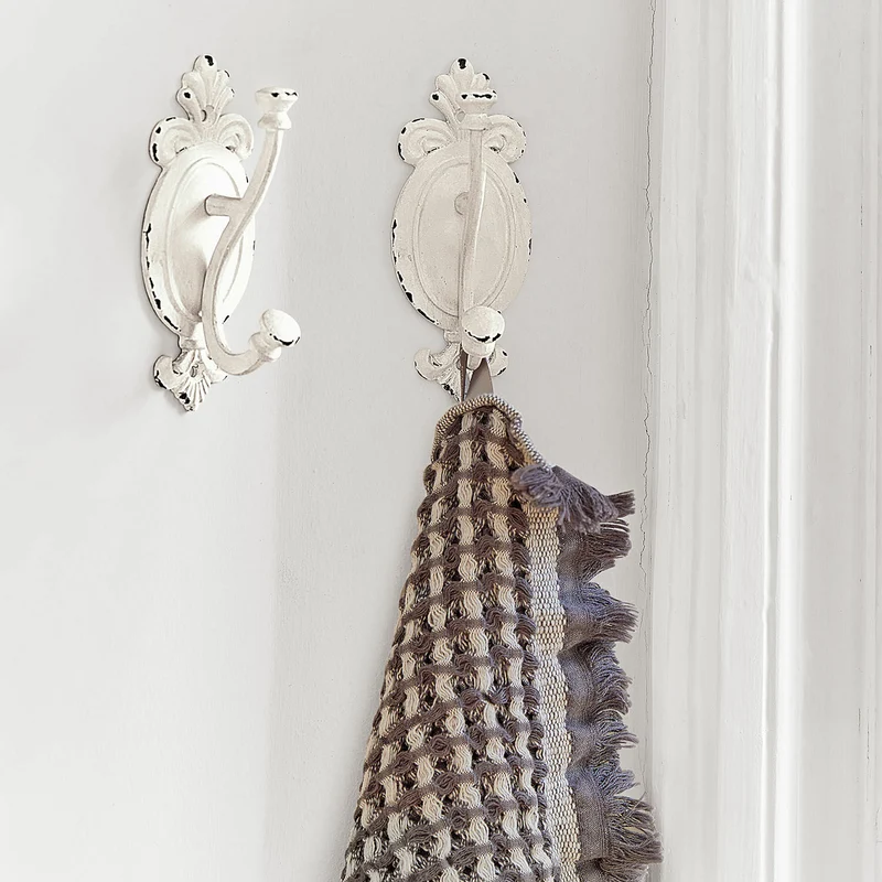 Haken 2er-Set Tede – Dekorative Wandhaken Aus Gusseisen Im Landhausstil