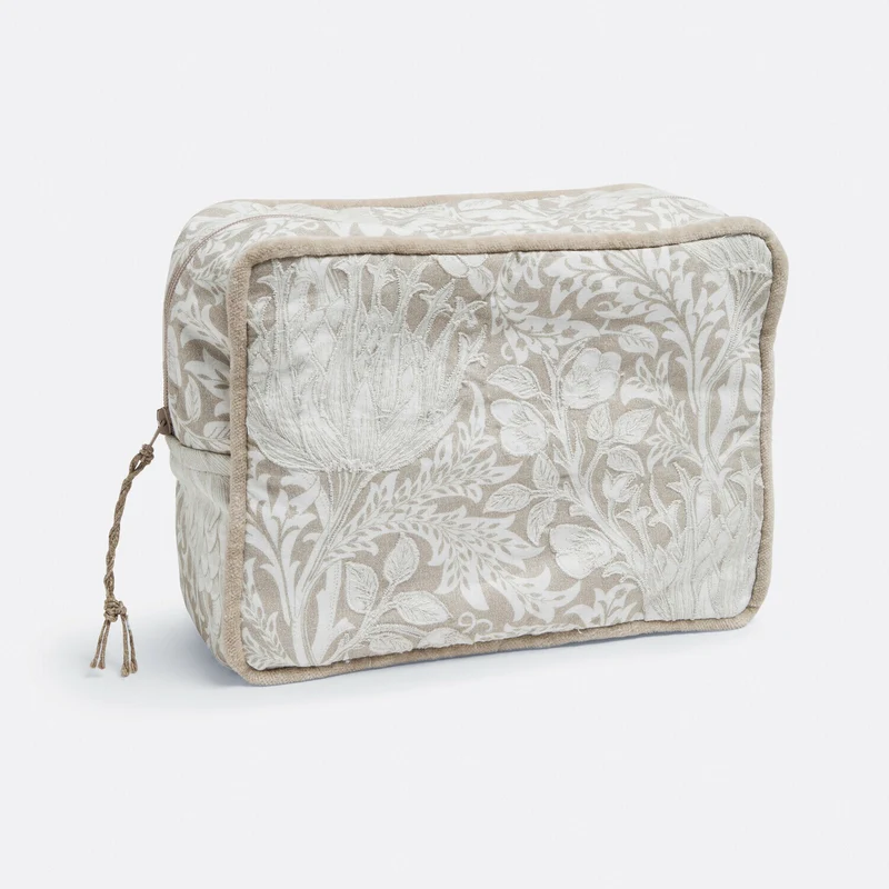 Täschchen 2er-Set Rosaviel – Florale Kosmetiktaschen Aus Baumwolle Mit Stickerei